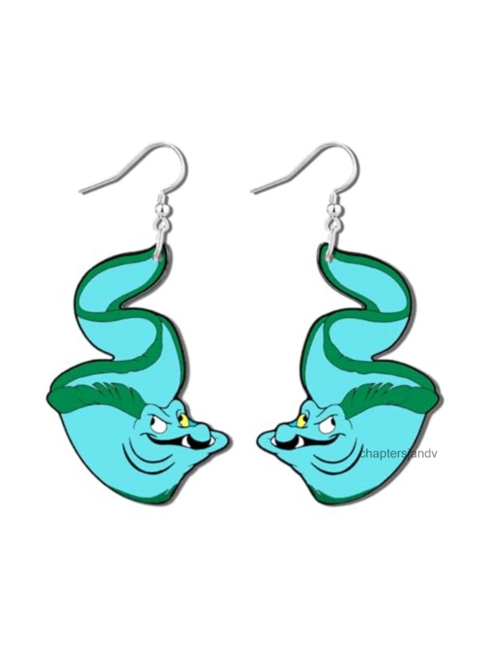 Sea Witch Eel Acrylic Dangle Earrings Cosplay Halloween Costume Jewelry